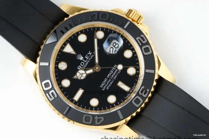 YG 3D Edition VR3235 226658 Yacht-Master Black Strap Oysterflex 1:1 on 3EF Ceramic Bezel 42mm Best 0714